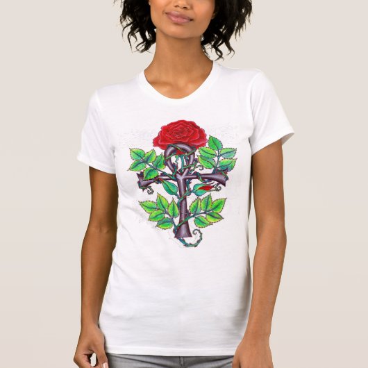 Ankh et T-shirt rose (Devant)