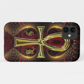 Ankh Gold Goddess Aangepaste naam Gold Ankh Case-Mate iPhone Case (Achterkant (horizontaal))