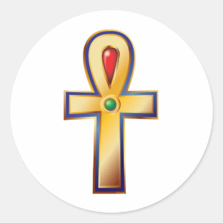 Ankh - Het oude Egyptische symbool van het leven Ronde Sticker
