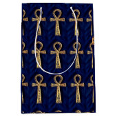 Ankh met Egyptische Hieroglyphs Medium Cadeauzakje (Voorkant)