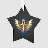 Ankh or avec ailes (devant)
