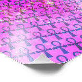 Ankh Pattern Foto Afdruk (Hoek)