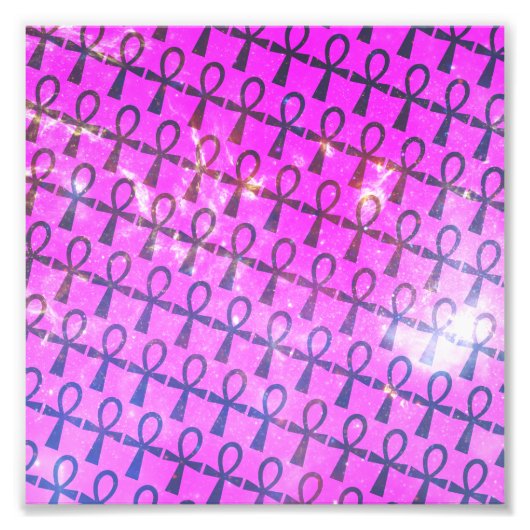 Ankh Pattern Foto Afdruk (Voorkant)