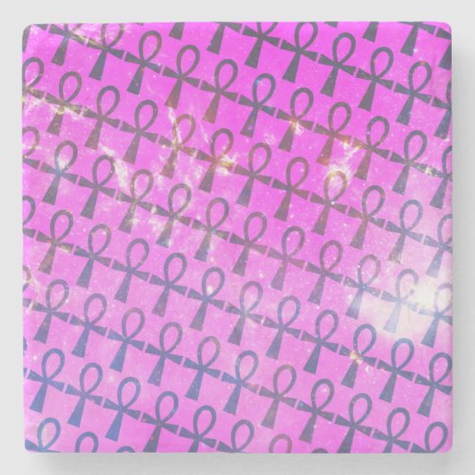 Ankh Pattern Stenen Onderzetter (Voorkant)