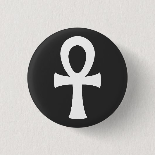 Ankh Ronde Button 3,2 Cm (Voorkant)