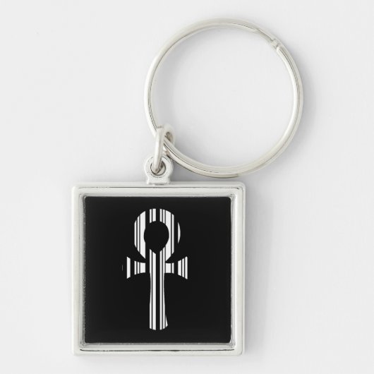 ANKH SYMBOOL BAR CODE Ankh's Barcode Ontwerp Patro Sleutelhanger (Voorkant)