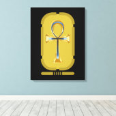 Ankh Symbool Canvas afdrukken (Insitu (Houten vloer))
