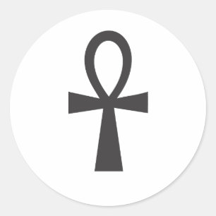 Ankh symbool van het leven ronde sticker