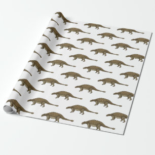 Ankylosaurus cartoon illustratie cadeaupapier