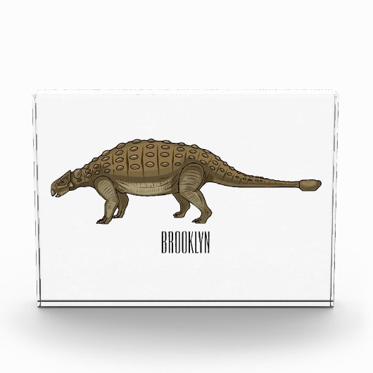 Ankylosaurus cartoon illustratie fotoblokken (Voorkant)