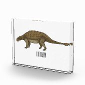 Ankylosaurus cartoon illustratie fotoblokken (Rechts)