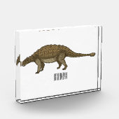 Ankylosaurus cartoon illustratie fotoblokken (Links)