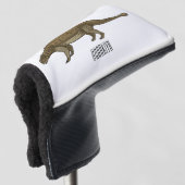 Ankylosaurus cartoon illustratie golfheadcover (3/4 voorkant)
