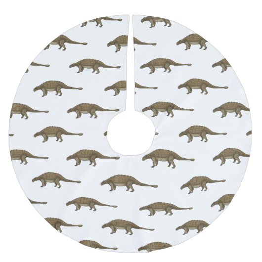 Ankylosaurus cartoon illustratie kerstboom rok (Voorkant)