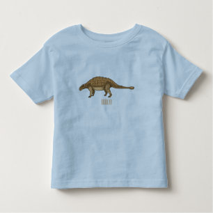Ankylosaurus cartoon illustratie kinder shirts
