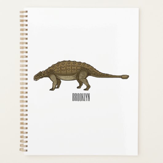 Ankylosaurus cartoon illustratie planner (Voorkant)