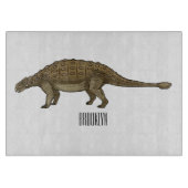Ankylosaurus cartoon illustratie snijplank (Voorkant)
