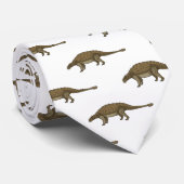 Ankylosaurus cartoon illustratie stropdas (Opgerold)