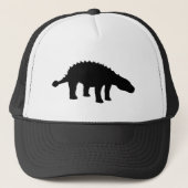 Ankylosaurus Dino Dinosaur Silhouette Trucker Pet (Voorkant)