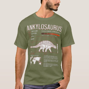 Ankylosaurus Dinosaur merkt op dat paleontoloog Ne T-shirt