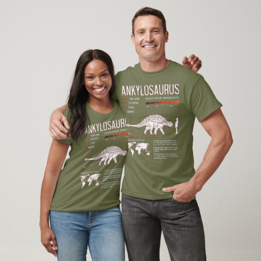 Ankylosaurus Dinosaur merkt op dat paleontoloog Ne T-shirt (Unisex)