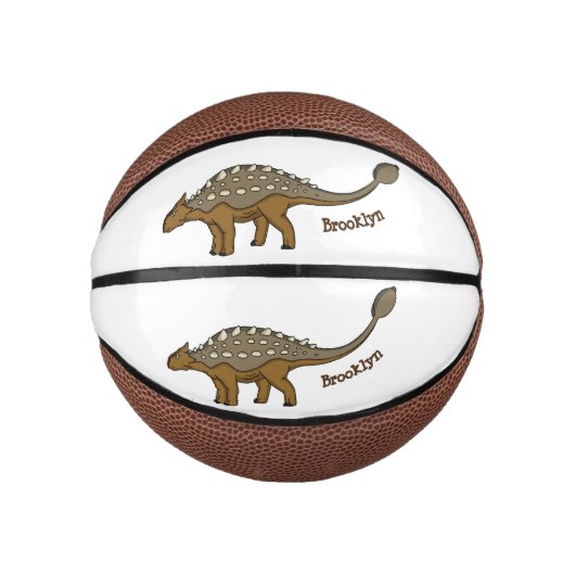 Ankylosaurus gepantserde dinosaurus illustratie basketbal (Voorkant)