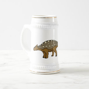 Ankylosaurus gepantserde dinosaurus illustratie bierpul