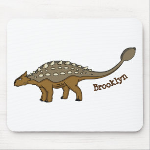 Ankylosaurus gepantserde dinosaurus illustratie muismat