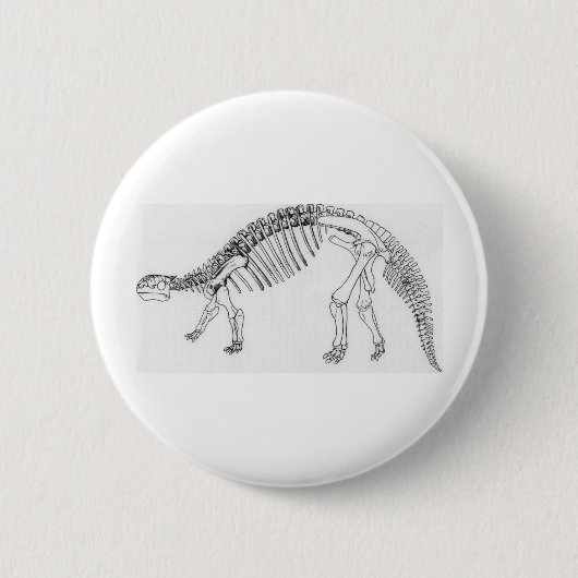 Ankylosaurus Ronde Button 5,7 Cm (Voorkant)