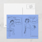 Ankylosing Spondylitis Annountis Comic briefkaart (Voorkant / Achterkant)