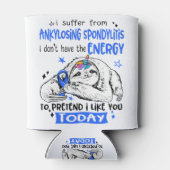 Ankylosing Spondylitis Awareness Month Ribbon Gift Blikjeskoeler (Achterkant)