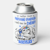 Ankylosing Spondylitis Awareness Month Ribbon Gift Blikjeskoeler (Blikje Achterkant)