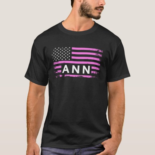 ANN AMERICAN FLAG FOR ANN T-SHIRT (Voorkant)