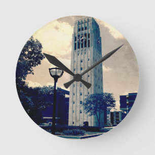 Ann Arbor Clock Tower Ronde Klok