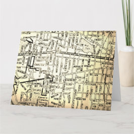 Ann Arbor, MI Vintage Kaart