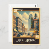 Ann Arbor, Michigan |  Briefkaart (Voorkant / Achterkant)