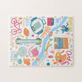 Ann Arbor Michigan Carte Favoris Puzzle (Horizontal)