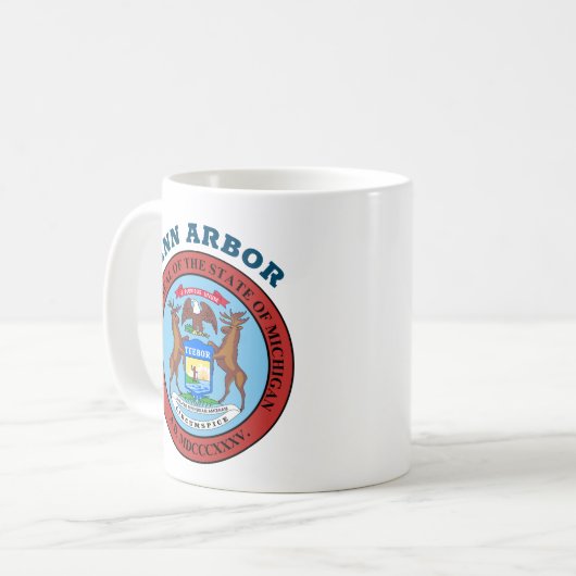 Ann Arbor, Michigan Coffee Mug (Devant gauche)