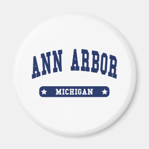 Ann Arbor Michigan College Style t shirten Magneet