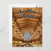 Ann Arbor, Michigan Quad Library Carte postale (Devant / Derrière)