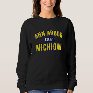 Ann Arbor Michigan Schattig MI Staat Liefde Famili Trui