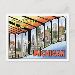 Ann Arbor Michigan Travel America City Briefkaart