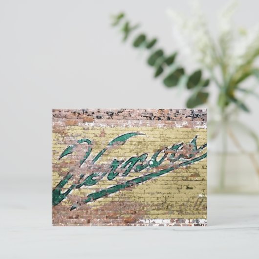Ann Arbor Michigan Vernor's Brick Wall  Briefkaart (Staand voorkant)