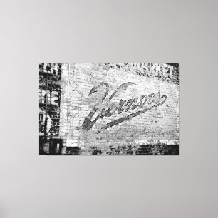 Ann Arbor Michigan Vernors Old Brick Wall Canvas Afdruk