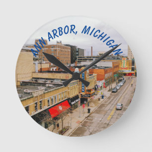 Ann Arbor, Michigan Wall Clock Ronde Klok