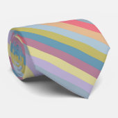 Ann Arbor Pastel Chalk Stripes Stropdas (Opgerold)