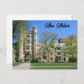 Ann Arbor Post Kaart Michigan (Voorkant / Achterkant)