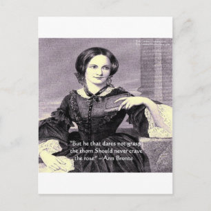 Ann Bronte "Roos Doorn" Wijsheid Citaat Cadeaus & Briefkaart