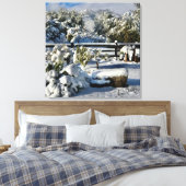 Ann Charles Snowy Day in Arizona Canvas Afdruk (Insitu (Slaapkamer))