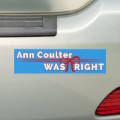 Ann Coulter Était Un Autocollant De Bumper Conserv (En voiture)